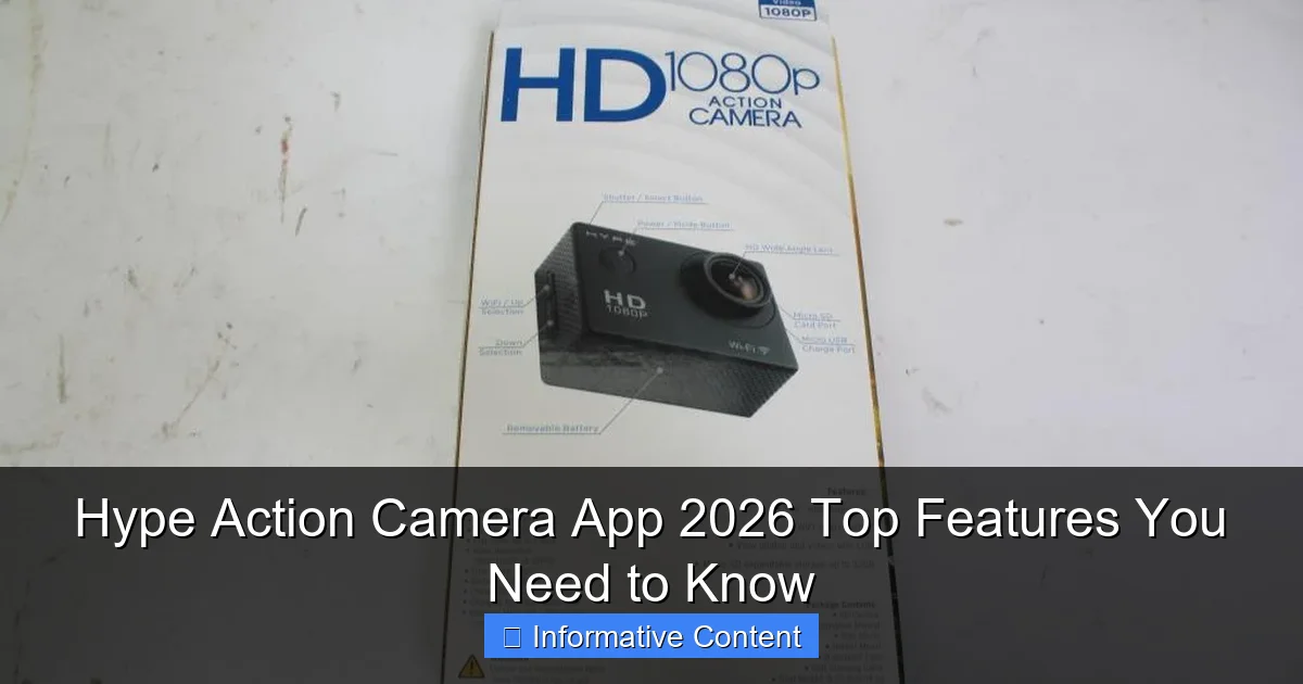 Hype Action Camera App 2026 Top Features You Need to Know