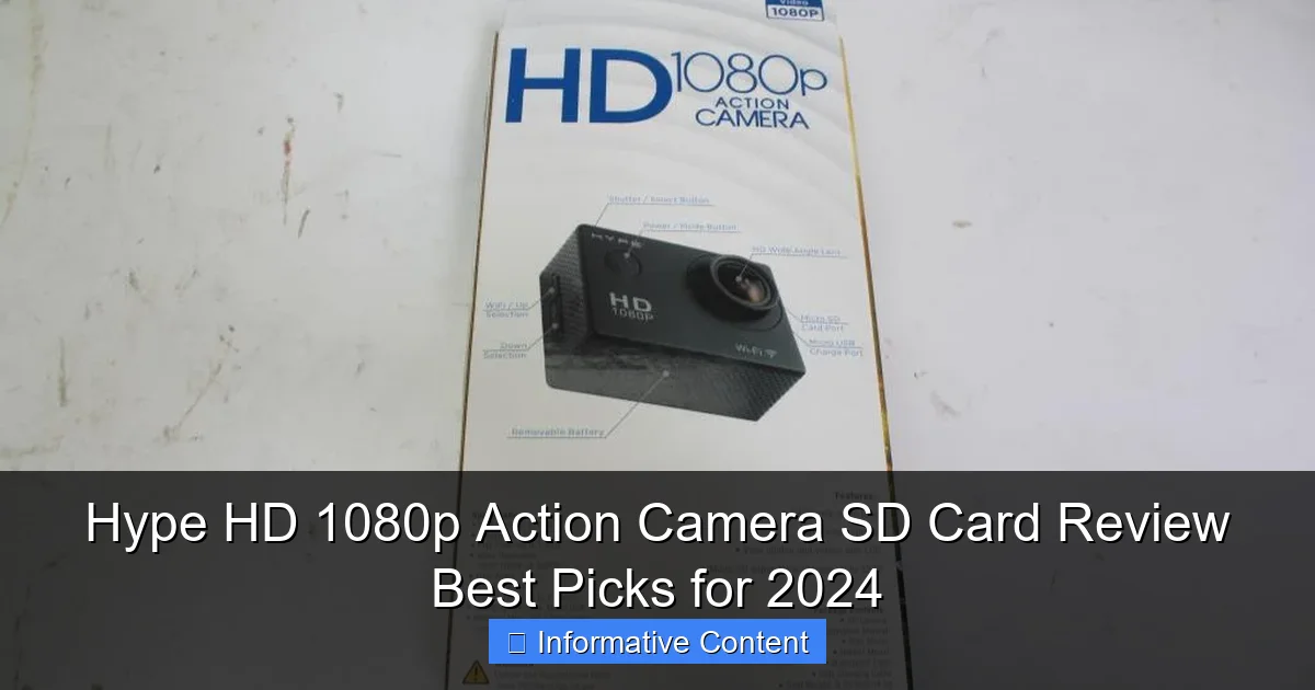 Hype HD 1080p Action Camera SD Card Review Best Picks for 2024