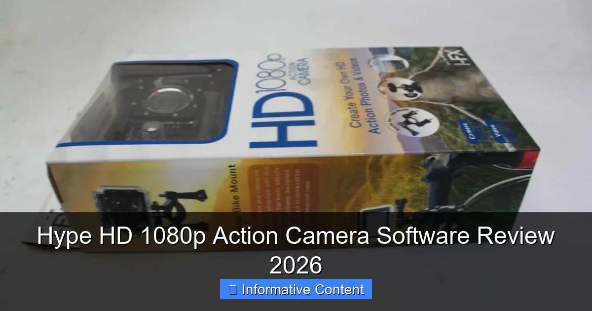 Hype HD 1080p Action Camera Software Review 2026