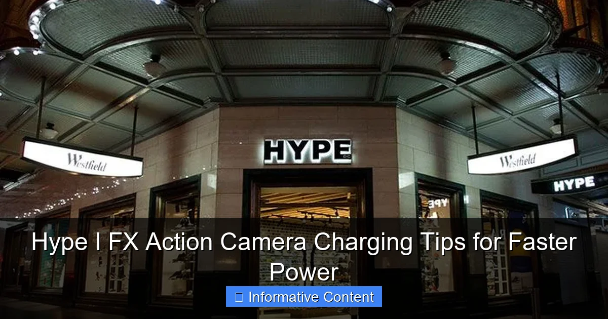 Hype I FX Action Camera Charging Tips for Faster Power