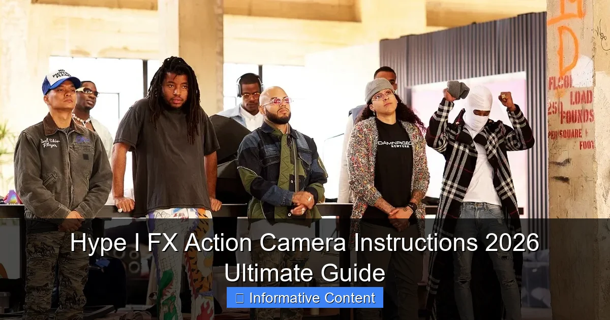 Hype I FX Action Camera Instructions 2026 Ultimate Guide