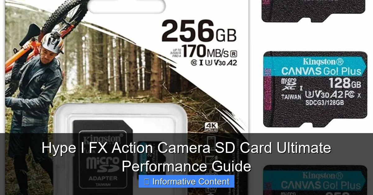 Hype I FX Action Camera SD Card Ultimate Performance Guide