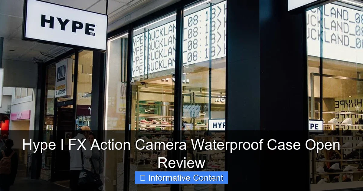 Hype I FX Action Camera Waterproof Case Open Review