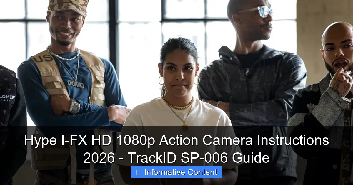 Hype I-FX HD 1080p Action Camera Instructions 2026 - TrackID SP-006 Guide