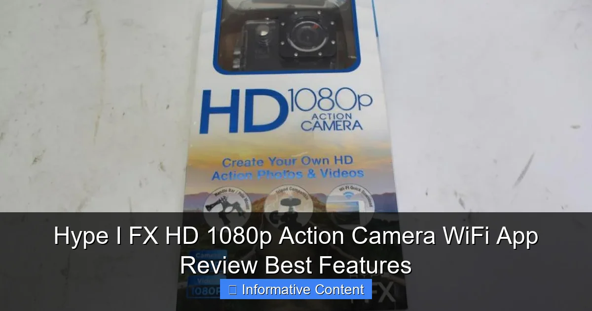 Hype I FX HD 1080p Action Camera WiFi App Review Best Features