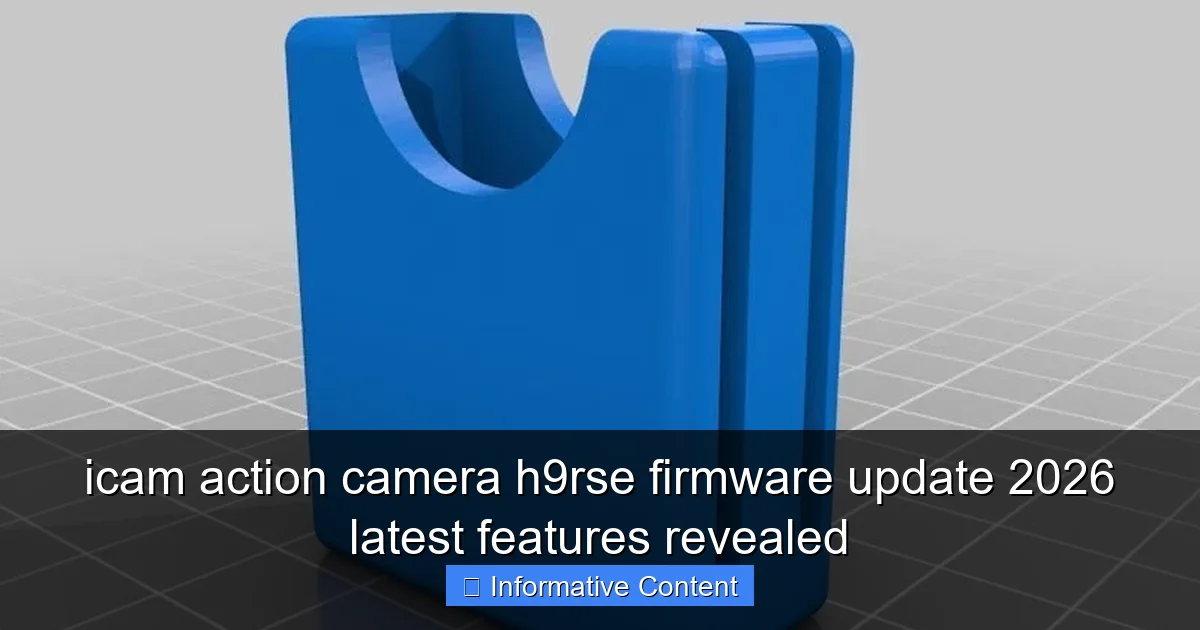 icam action camera h9rse firmware update 2026 latest features revealed
