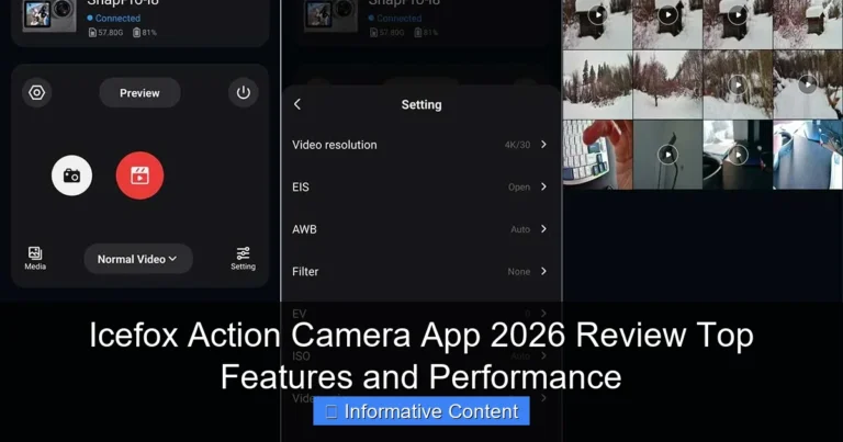Icefox Action Camera App 2026 Review Top Features and Performance