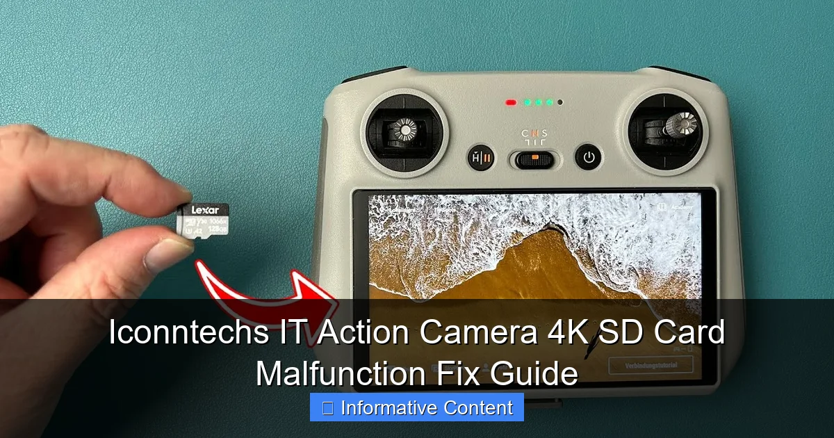 Iconntechs IT Action Camera 4K SD Card Malfunction Fix Guide