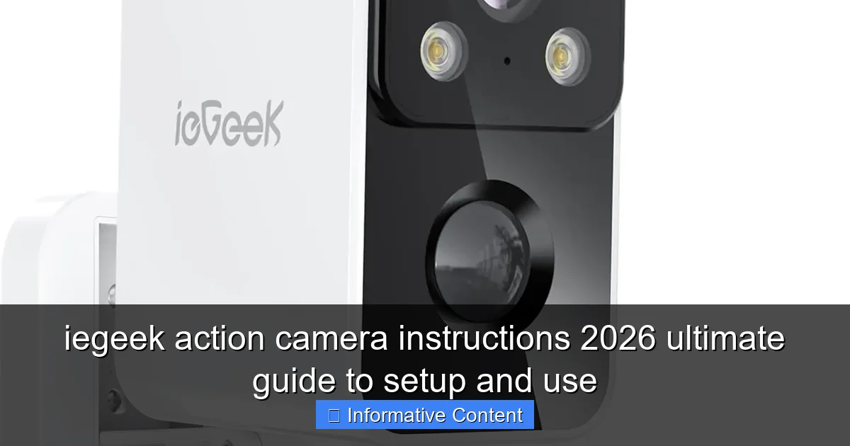 iegeek action camera instructions 2026 ultimate guide to setup and use