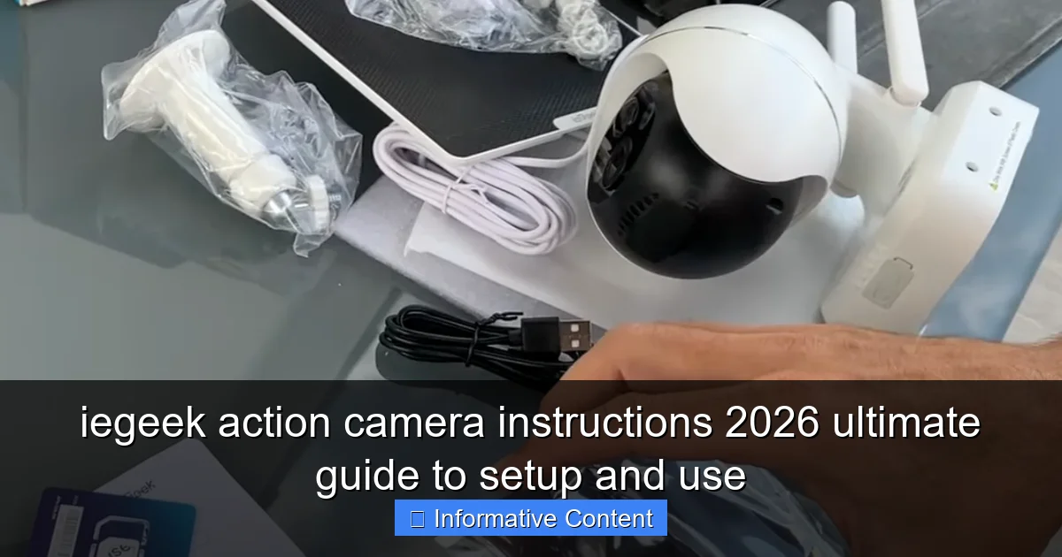 iegeek action camera instructions 2026 ultimate guide to setup and use