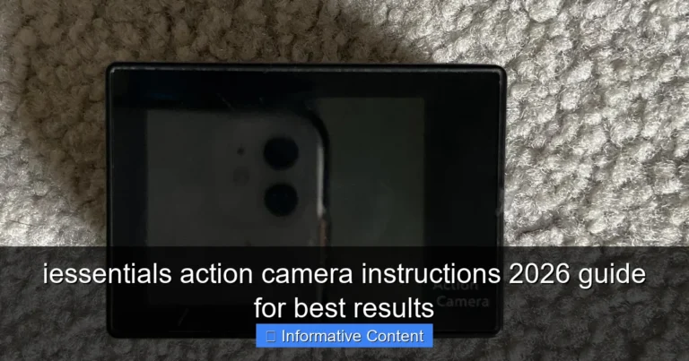iessentials action camera instructions 2026 guide for best results