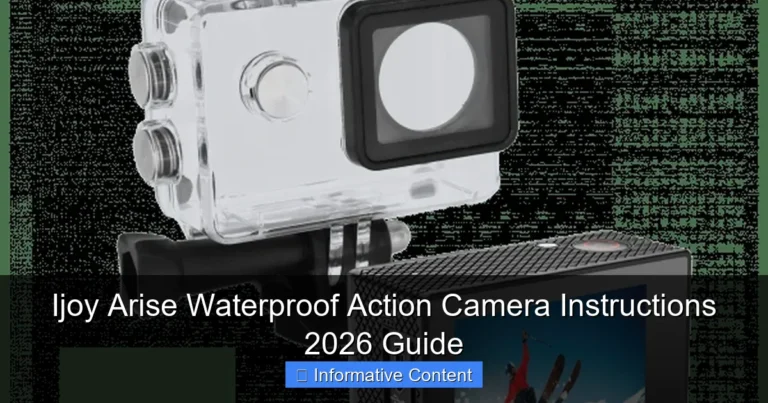 Ijoy Arise Waterproof Action Camera Instructions 2026 Guide