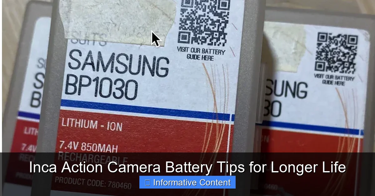 Inca Action Camera Battery Tips for Longer Life