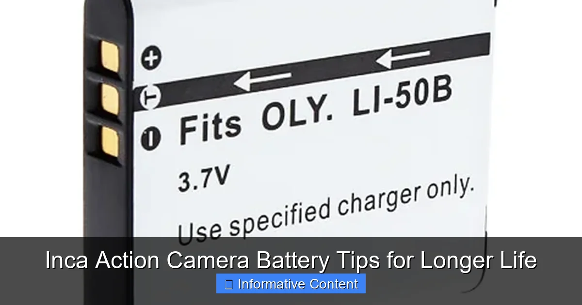 Inca Action Camera Battery Tips for Longer Life