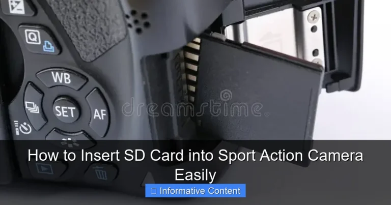 How to Insert SD Card into Sport Action Camera Easily