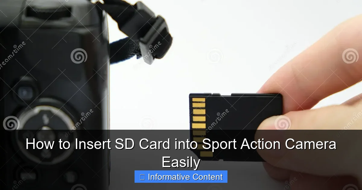 How to Insert SD Card into Sport Action Camera Easily