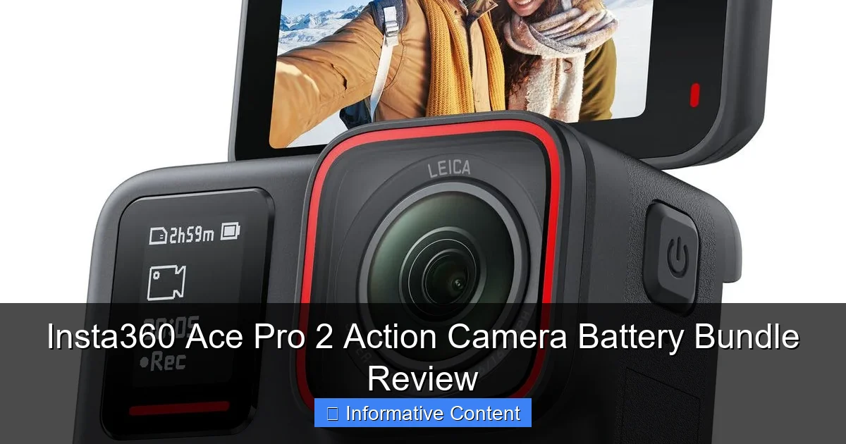Insta360 Ace Pro 2 Action Camera Battery Bundle Review