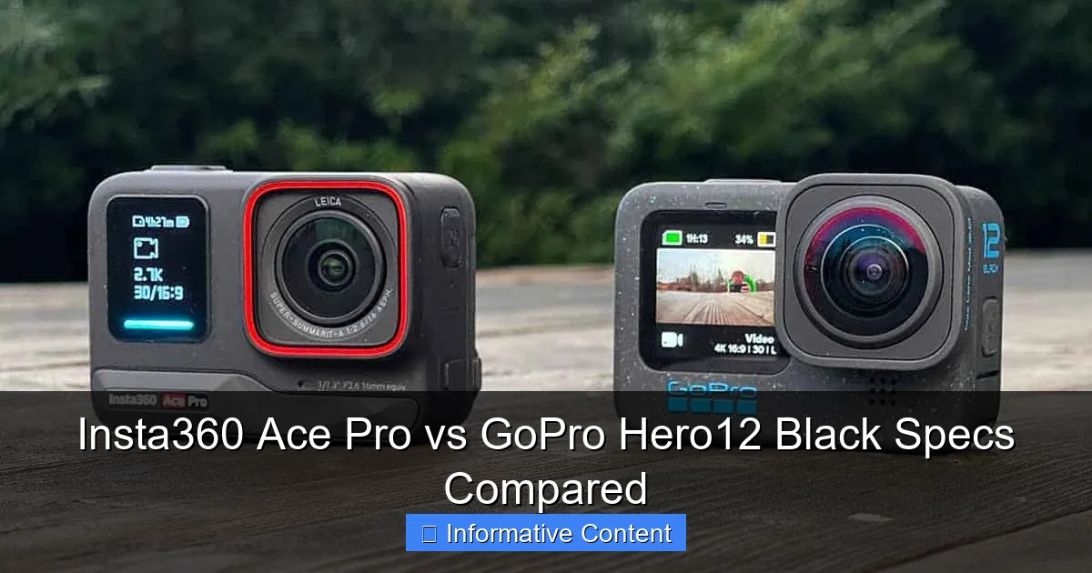 Insta360 Ace Pro vs GoPro Hero12 Black Specs Compared