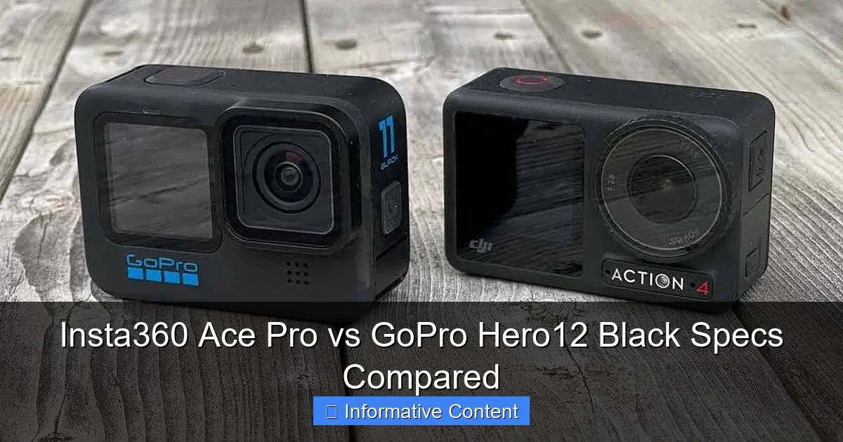 Insta360 Ace Pro vs GoPro Hero12 Black Specs Compared