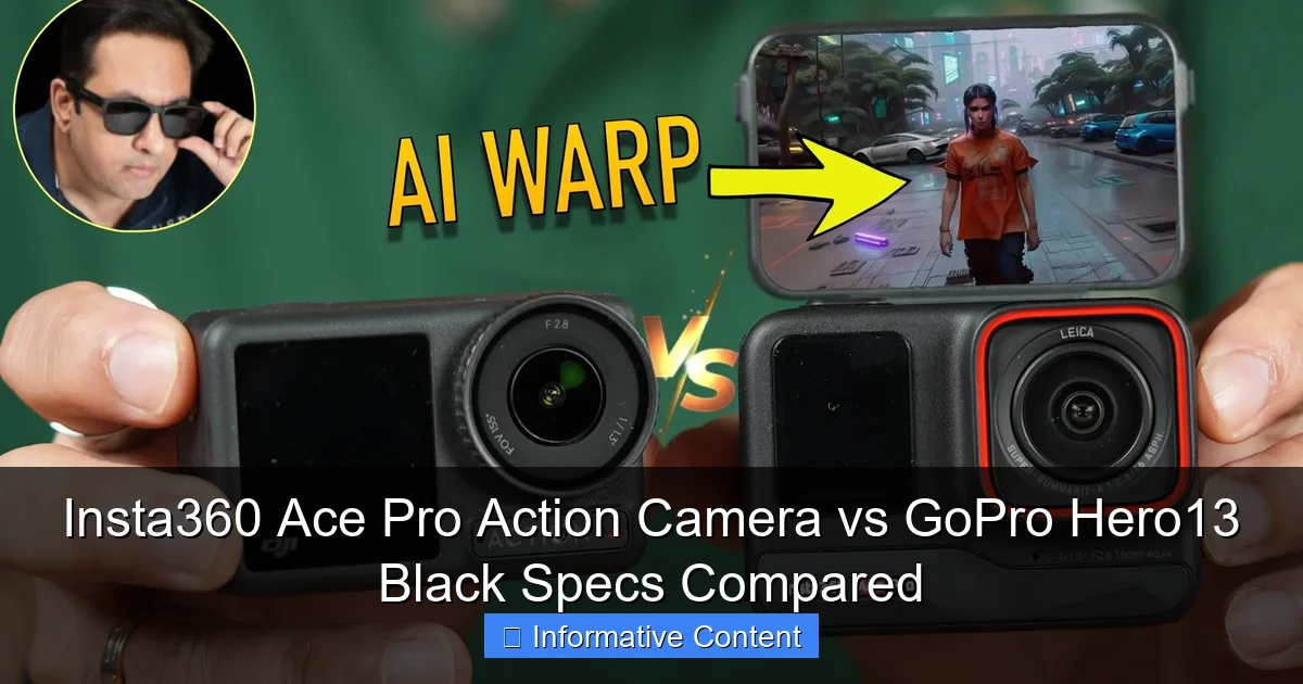 Insta360 Ace Pro Action Camera vs GoPro Hero13 Black Specs Compared