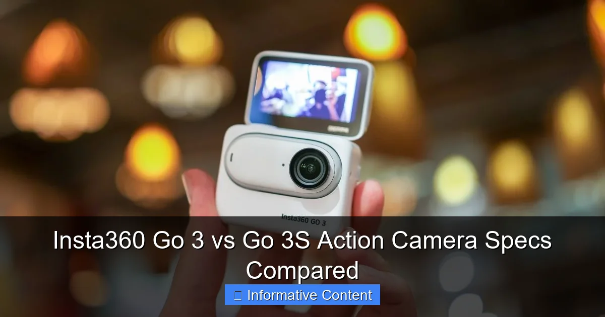 Insta360 Go 3 vs Go 3S Action Camera Specs Compared