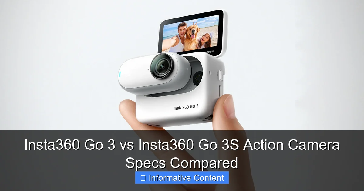 Insta360 Go 3 vs Insta360 Go 3S Action Camera Specs Compared