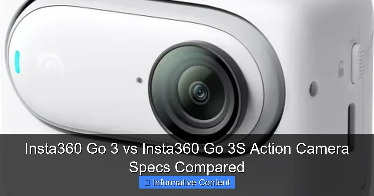 Insta360 Go 3 vs Insta360 Go 3S Action Camera Specs Compared