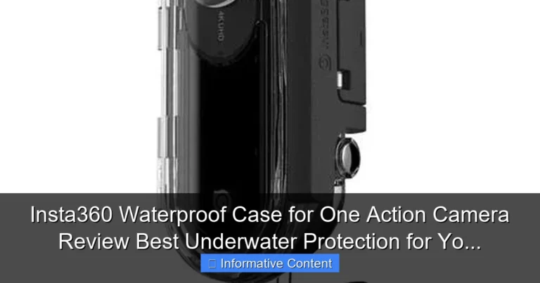 Insta360 Waterproof Case for One Action Camera Review Best Underwater Protection for Yo...