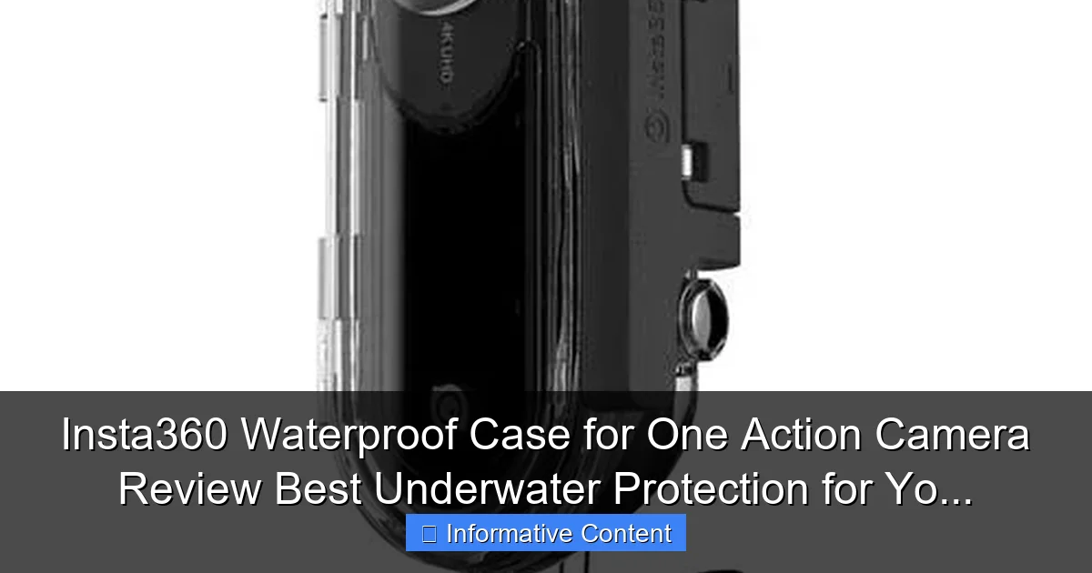 Insta360 Waterproof Case for One Action Camera Review Best Underwater Protection for Yo...