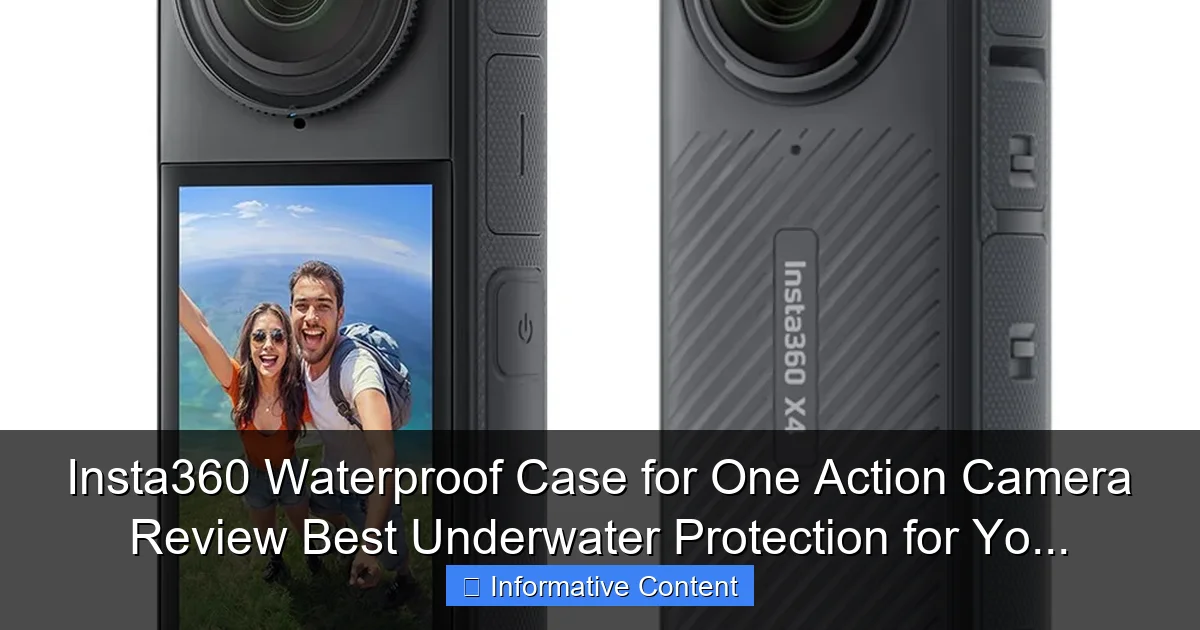 Insta360 Waterproof Case for One Action Camera Review Best Underwater Protection for Yo...