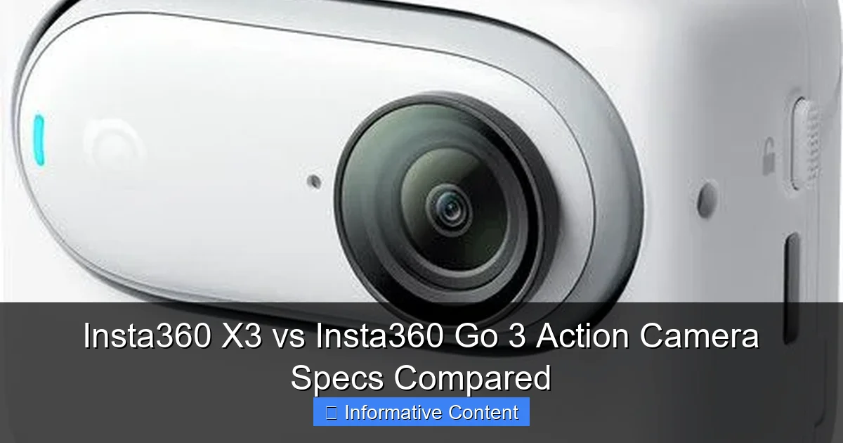 Insta360 X3 vs Insta360 Go 3 Action Camera Specs Compared