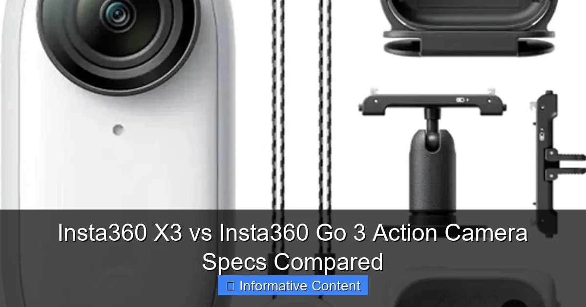 Insta360 X3 vs Insta360 Go 3 Action Camera Specs Compared