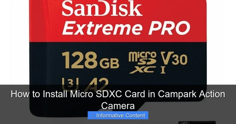 How to Install Micro SDXC Card in Campark Action Camera