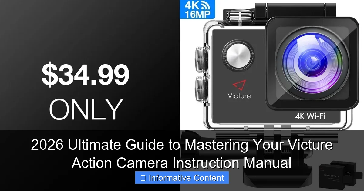 2026 Ultimate Guide to Mastering Your Victure Action Camera Instruction Manual