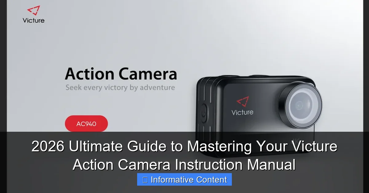 2026 Ultimate Guide to Mastering Your Victure Action Camera Instruction Manual