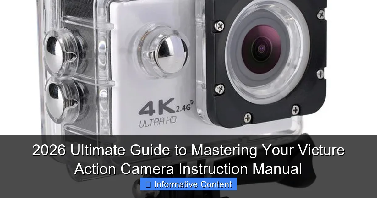 2026 Ultimate Guide to Mastering Your Victure Action Camera Instruction Manual