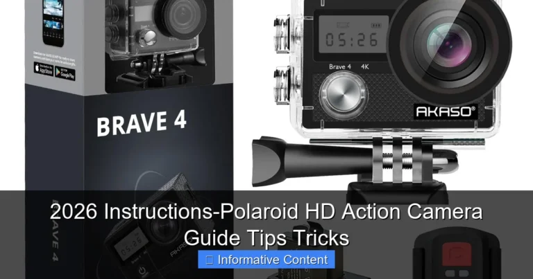2026 Instructions-Polaroid HD Action Camera Guide Tips Tricks