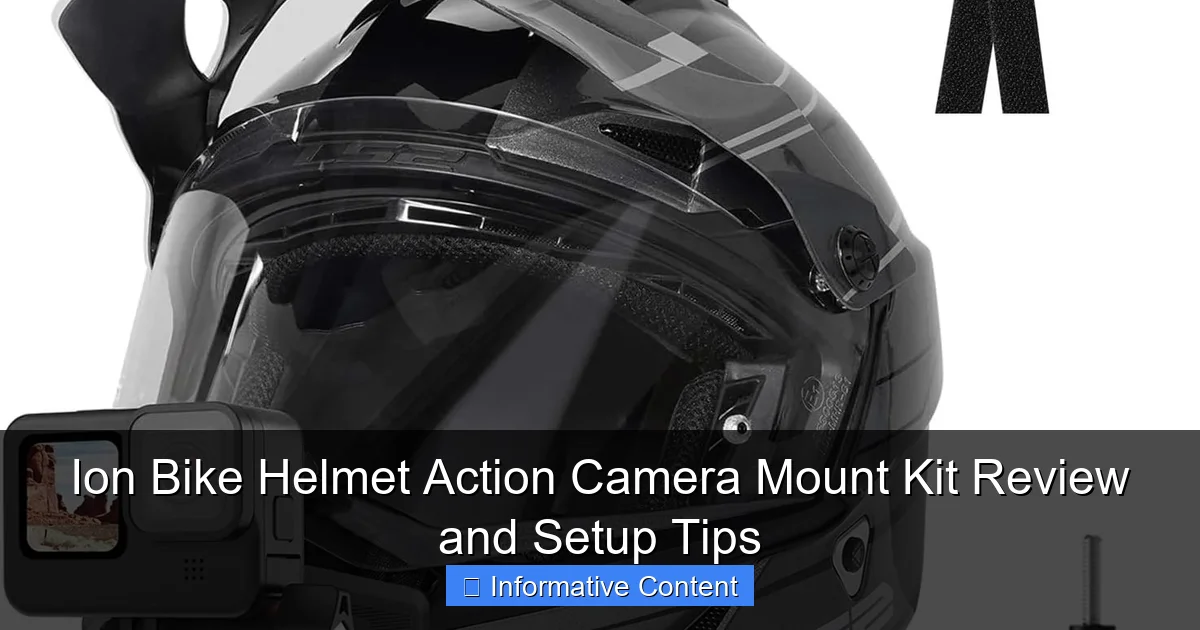 Ion Bike Helmet Action Camera Mount Kit Review and Setup Tips