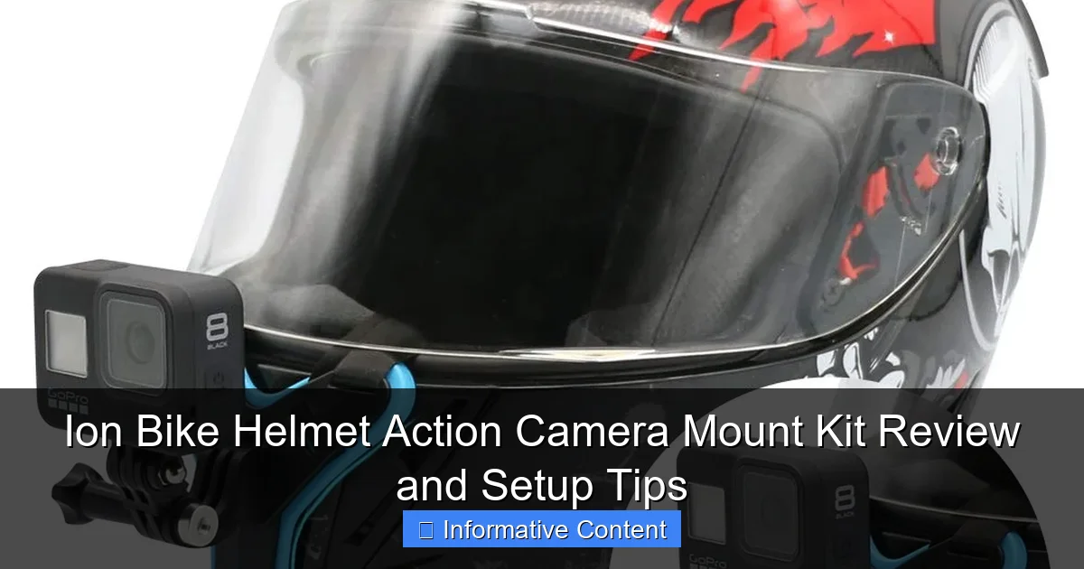 Ion Bike Helmet Action Camera Mount Kit Review and Setup Tips