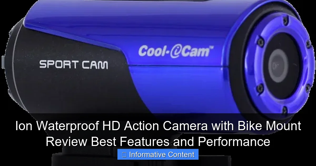 Ion Waterproof HD Action Camera with Bike Mount Review Best Features and Performance