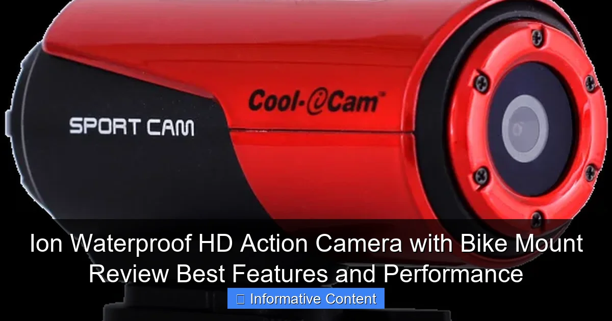 Ion Waterproof HD Action Camera with Bike Mount Review Best Features and Performance
