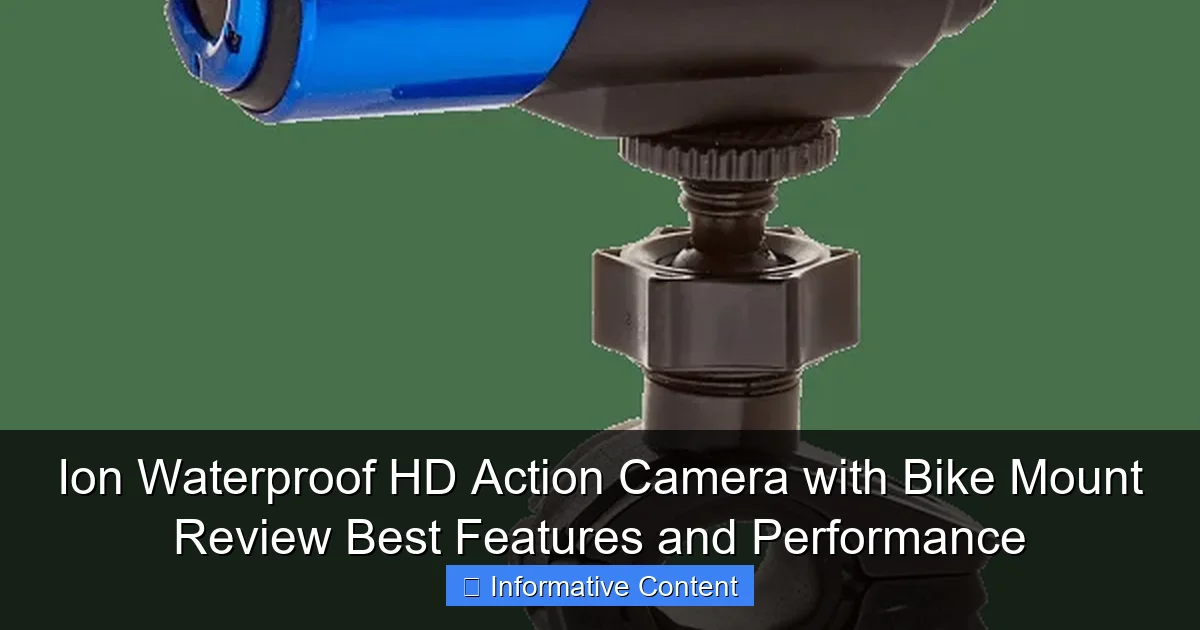 Ion Waterproof HD Action Camera with Bike Mount Review Best Features and Performance