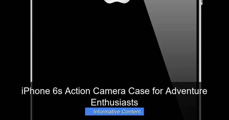 iPhone 6s Action Camera Case for Adventure Enthusiasts