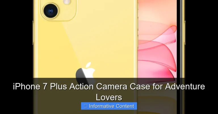 iPhone 7 Plus Action Camera Case for Adventure Lovers