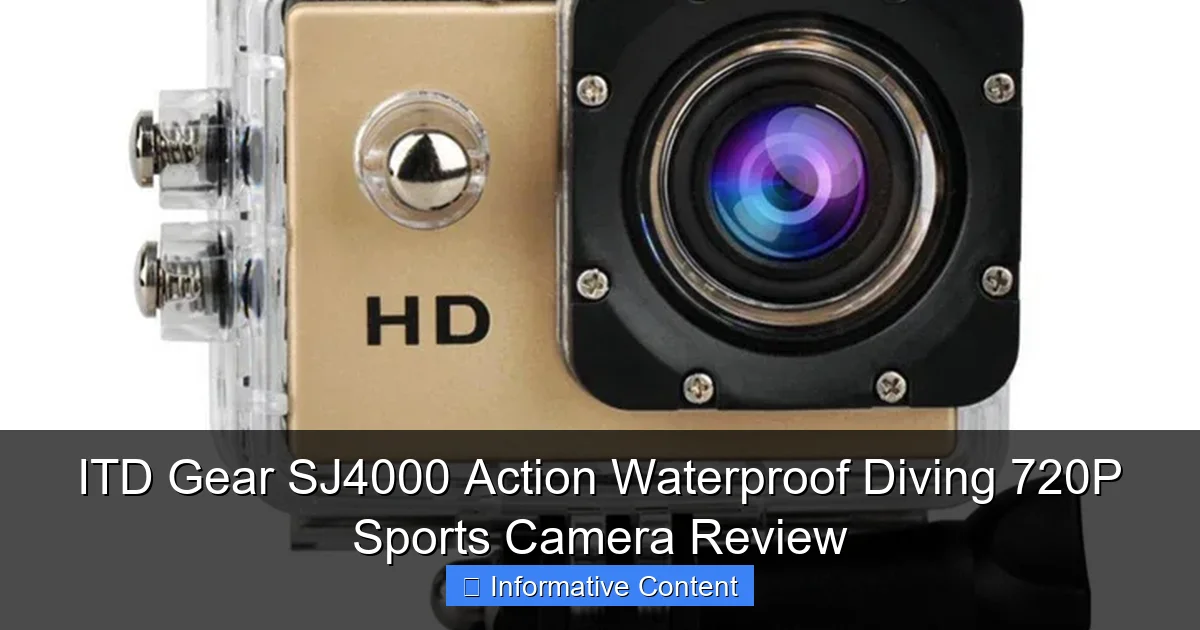 ITD Gear SJ4000 Action Waterproof Diving 720P Sports Camera Review
