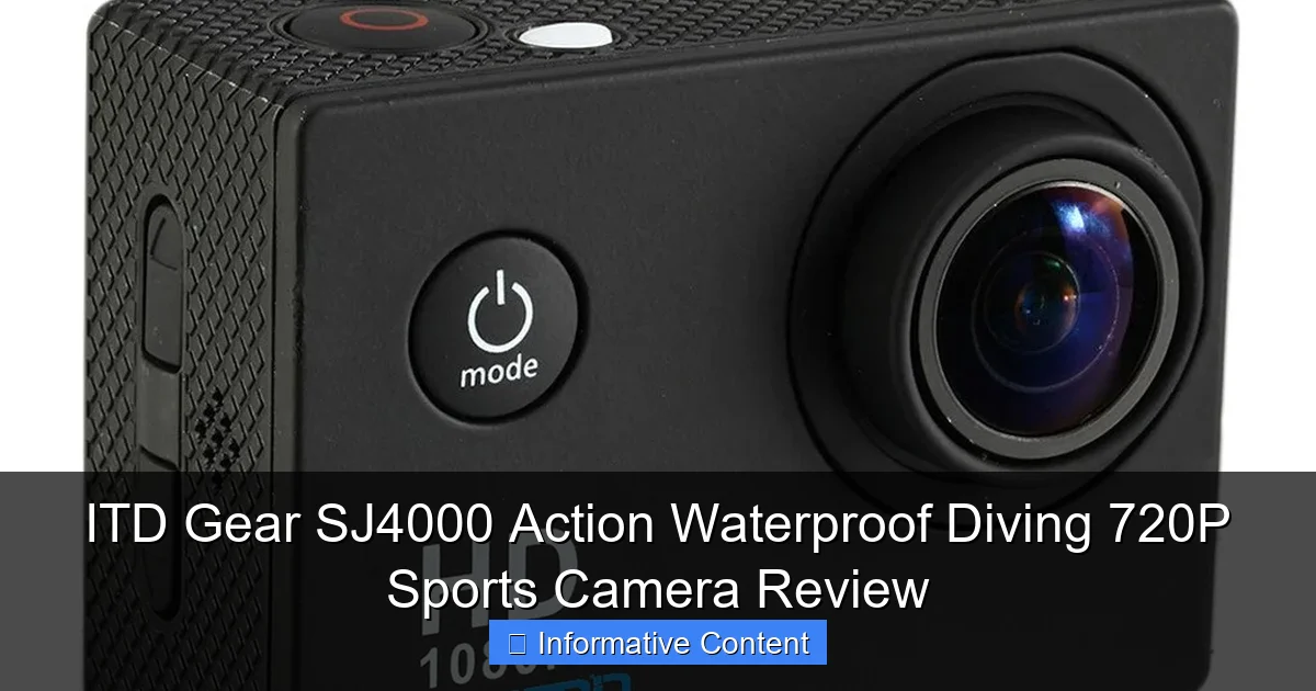 ITD Gear SJ4000 Action Waterproof Diving 720P Sports Camera Review