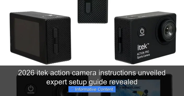 2026 itek action camera instructions unveiled expert setup guide revealed