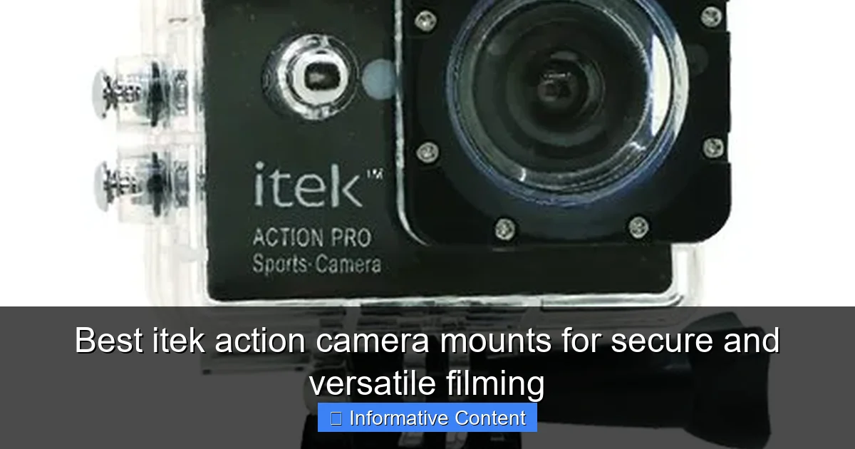 Best itek action camera mounts for secure and versatile filming