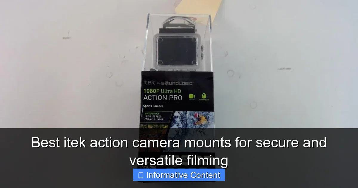 Best itek action camera mounts for secure and versatile filming