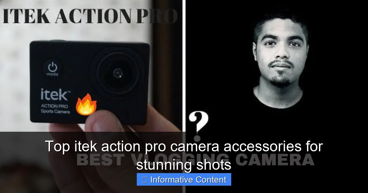 Top itek action pro camera accessories for stunning shots